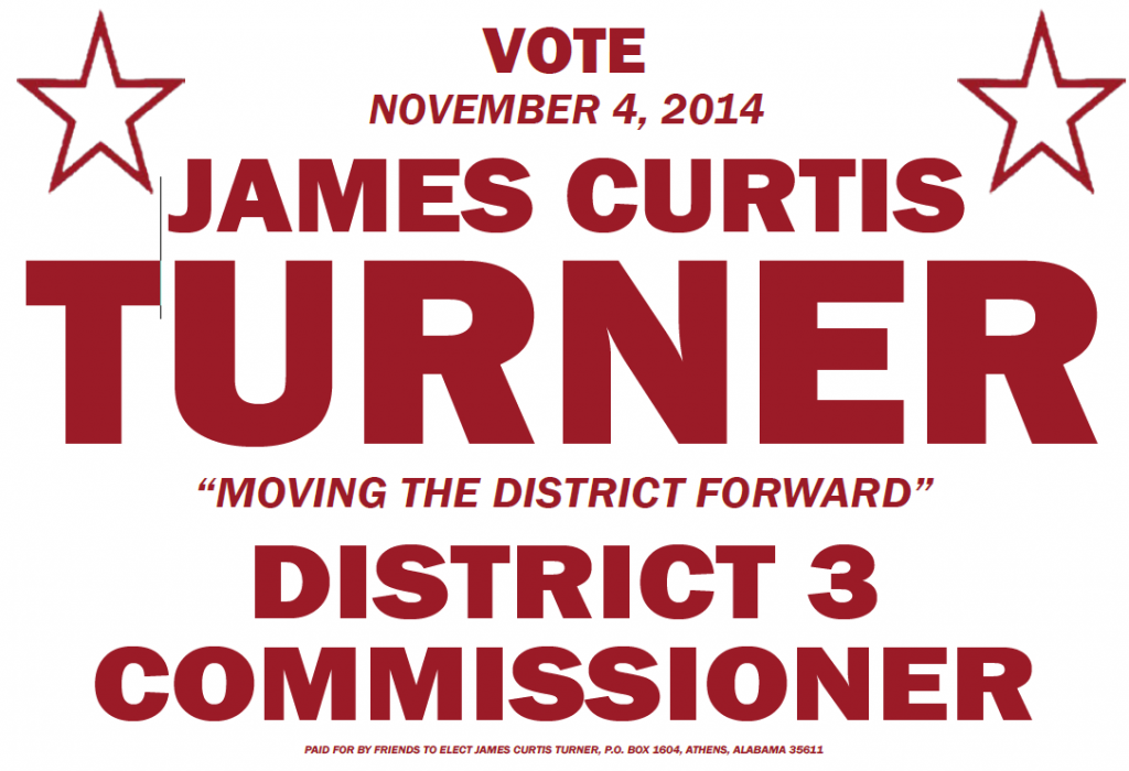 James Curtis Turner For Limestone County Commission District Three